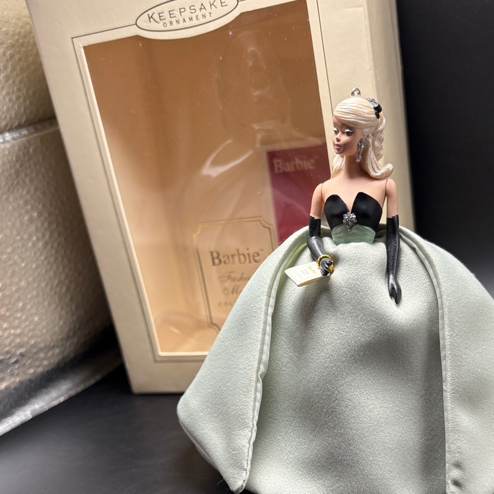 Lisette Barbie Ornament articulated in fabric dress 2004